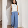 Light Blue Wide-Leg Pants