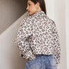 Cropped Leopard Print Jacket