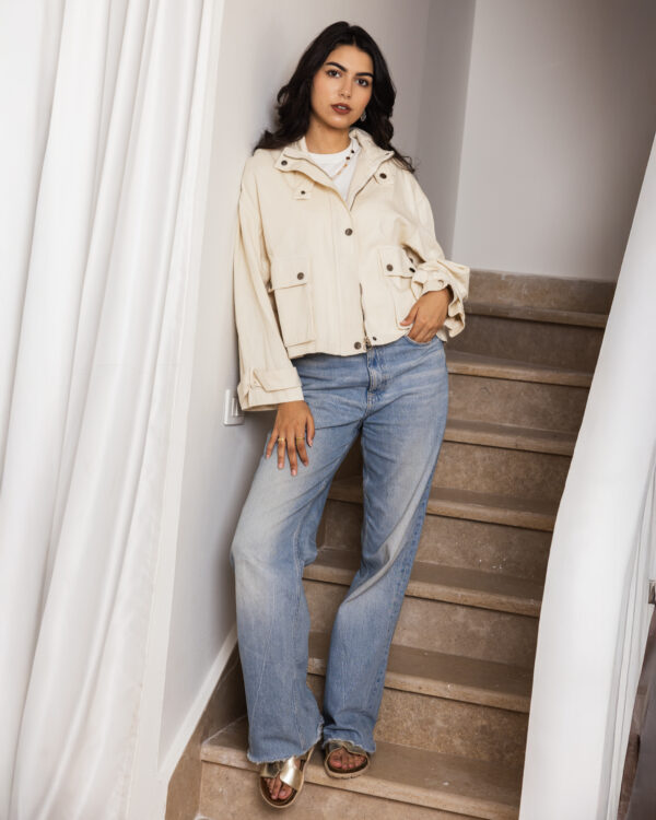 014A4048 copy Oversized Cream Jacket