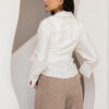Beige Wide-Leg Pants