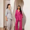 Belted Jacket Set