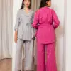Belted Jacket Set