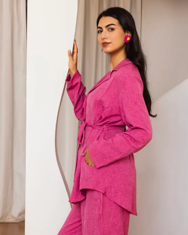 Belted Jacket Set