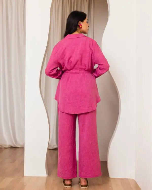 Belted Jacket Set