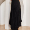 Black Tiered Maxi Skirt