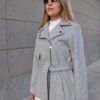 Grey Belted Gogh Jacket
