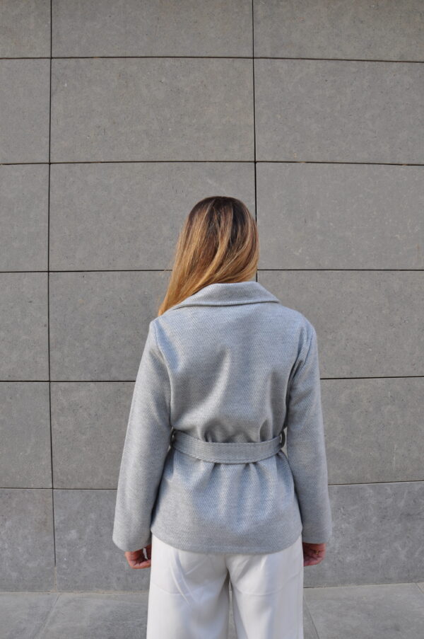Grey Belted Gogh Jacket