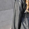 Black Belted Leather Jacket