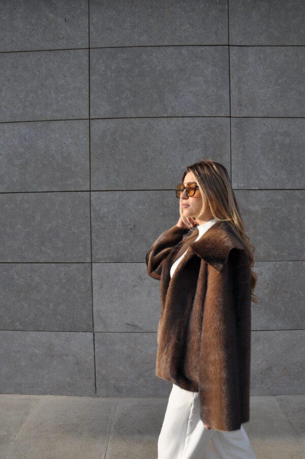 Brown Faux Fur Coat