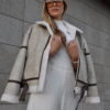 Cream Shearling Jacket