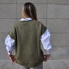 Knit Vest – Olive