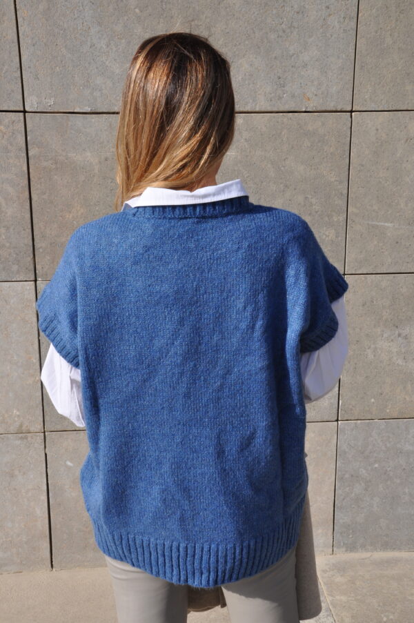 Knit Vest – Blue