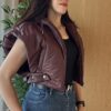 IMG_8928 Burgundy cropped short fit vest